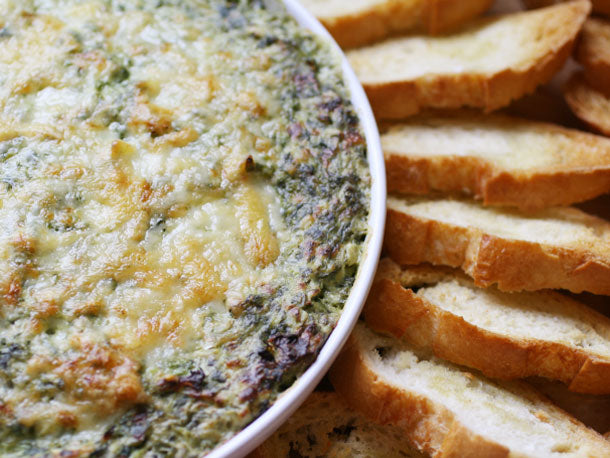 Boursin and Gruyère Spinach and Artichoke Gratin Dip Recipe